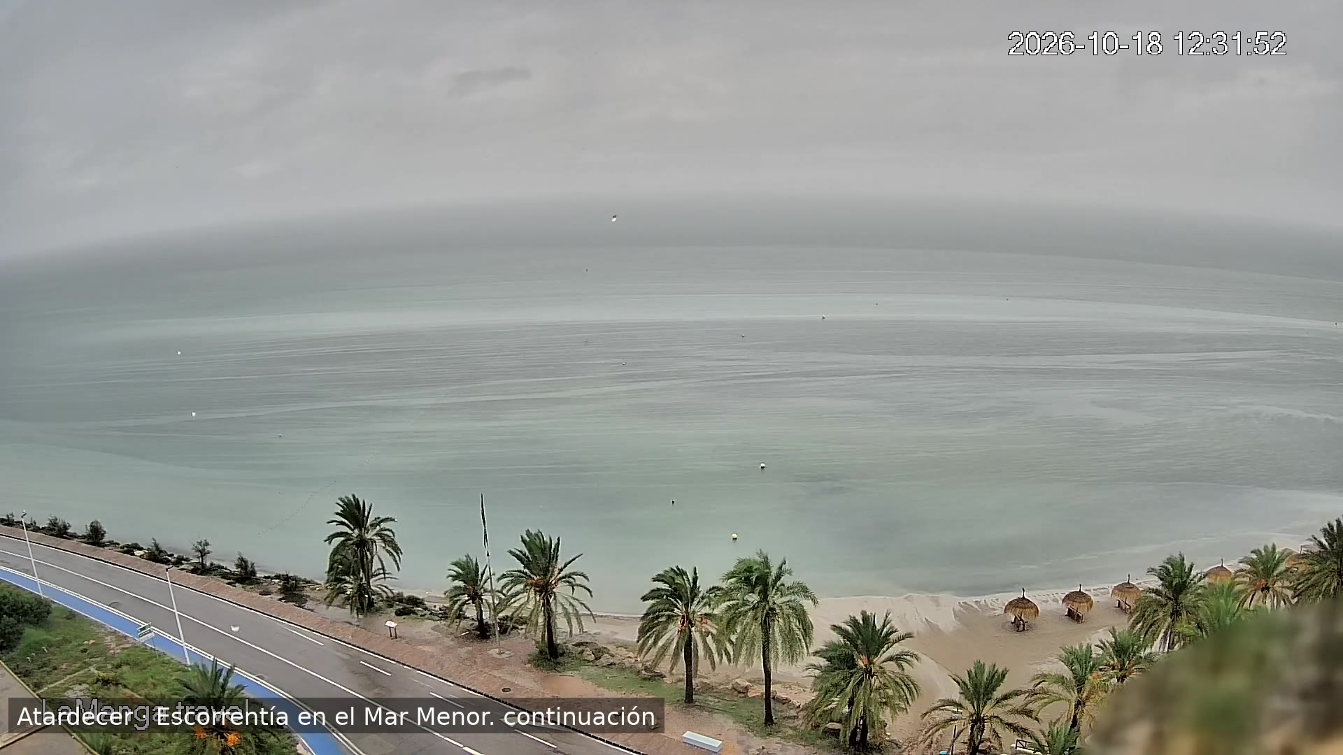 Llega el aguacero · Atardecer, La Manga del Mar Menor, 18 de octubre de 2026