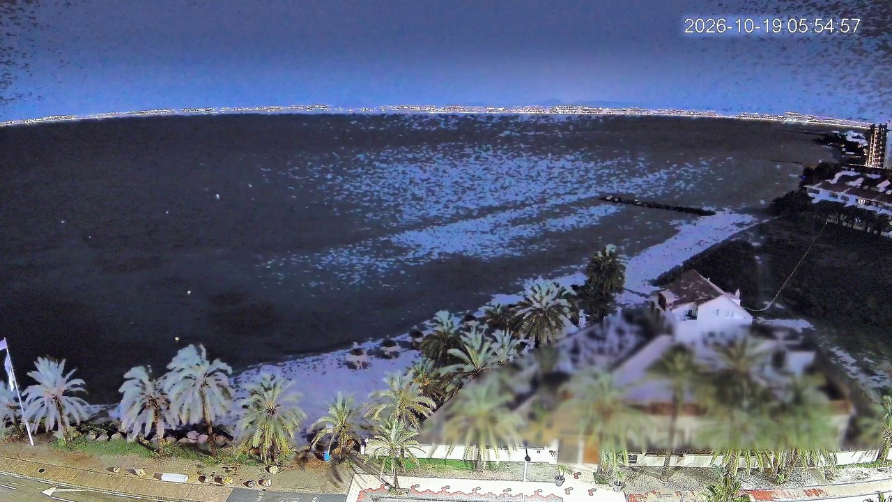 Tormenta eléctrica sobre el Mar Menor · Mar Menor, La Manga del Mar Menor, noche del 18 al 19 de octubre de 2026