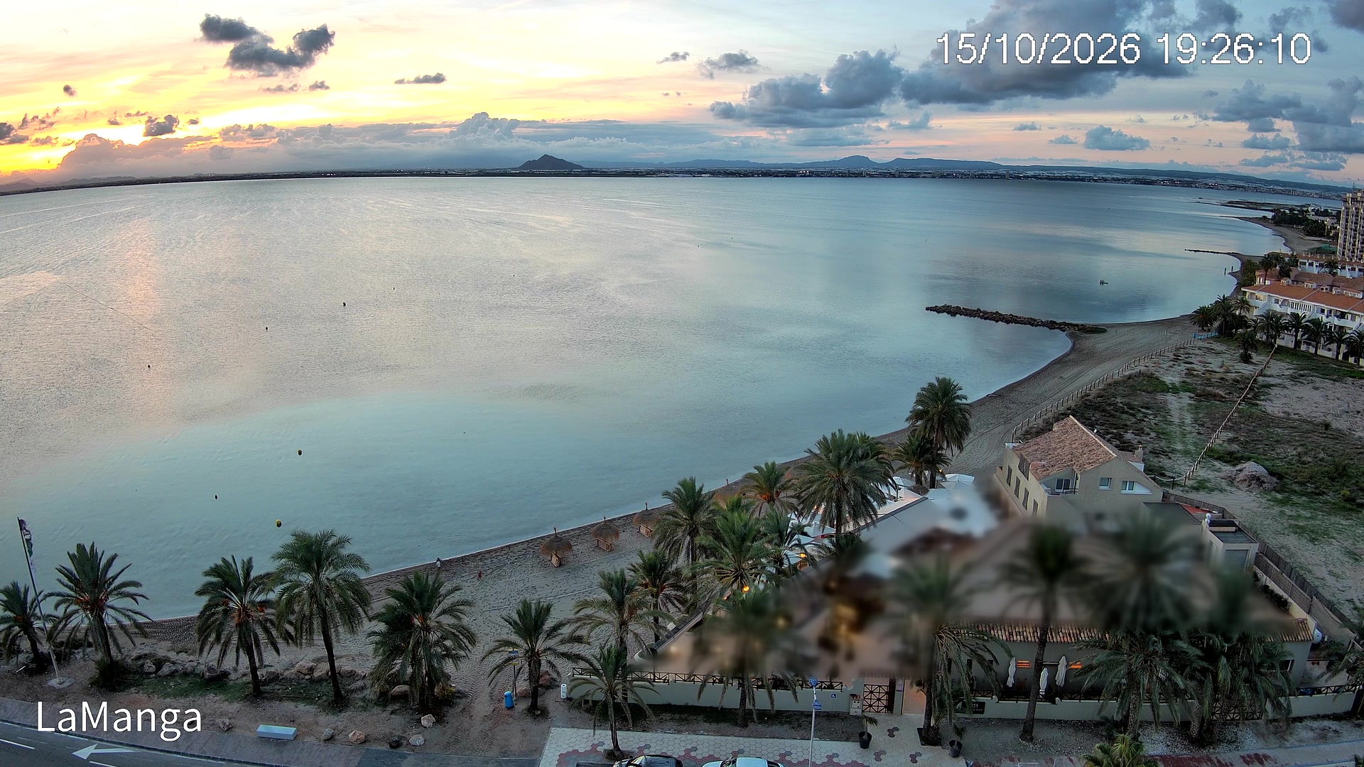 Atardecer sobre el Mar Menor desde La Manga del Mar Menor, 15 de octubre de 2026