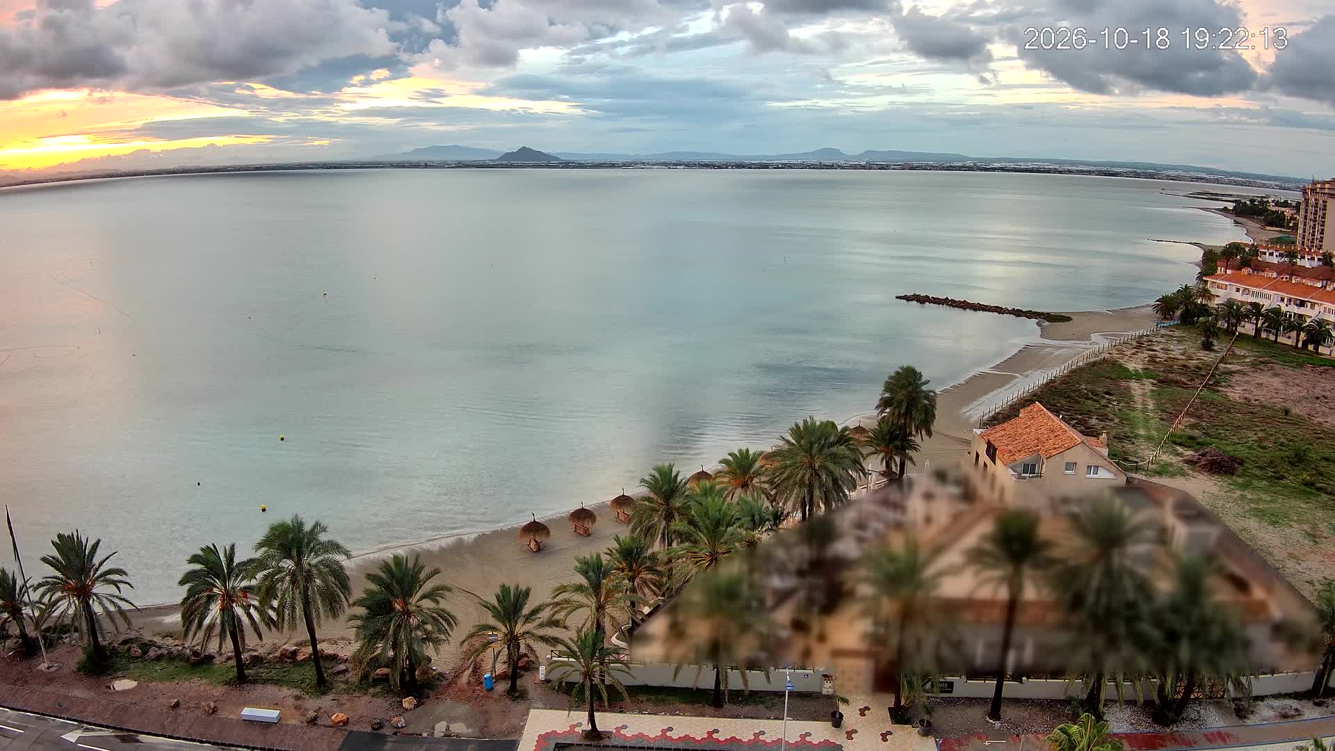 Atardecer sobre el Mar Menor desde La Manga del Mar Menor, 18 de octubre de 2026