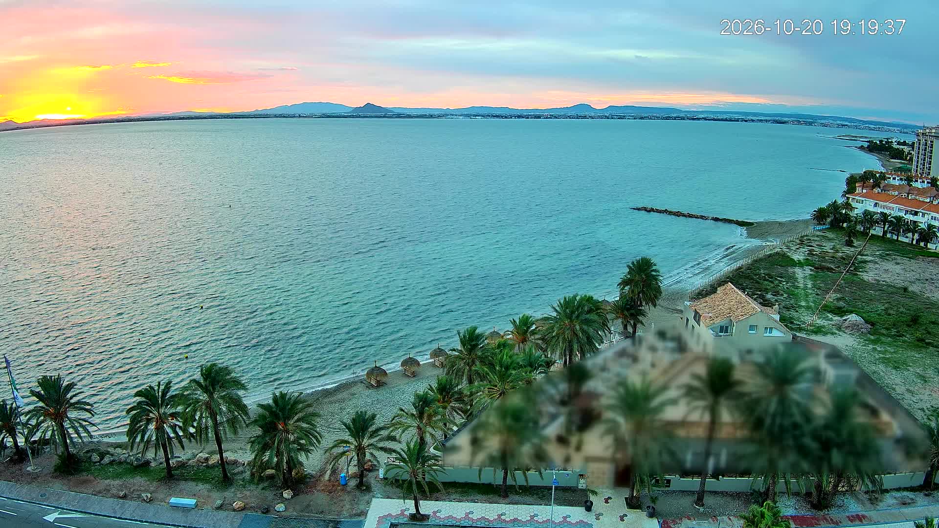 Atardecer sobre el Mar Menor desde La Manga del Mar Menor, 20 de octubre de 2026