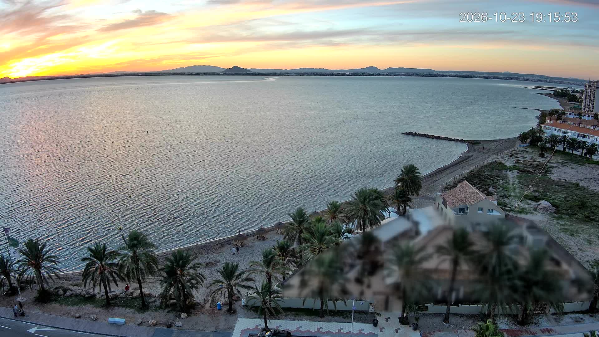 Atardecer sobre el Mar Menor desde La Manga del Mar Menor, 23 de octubre de 2026
