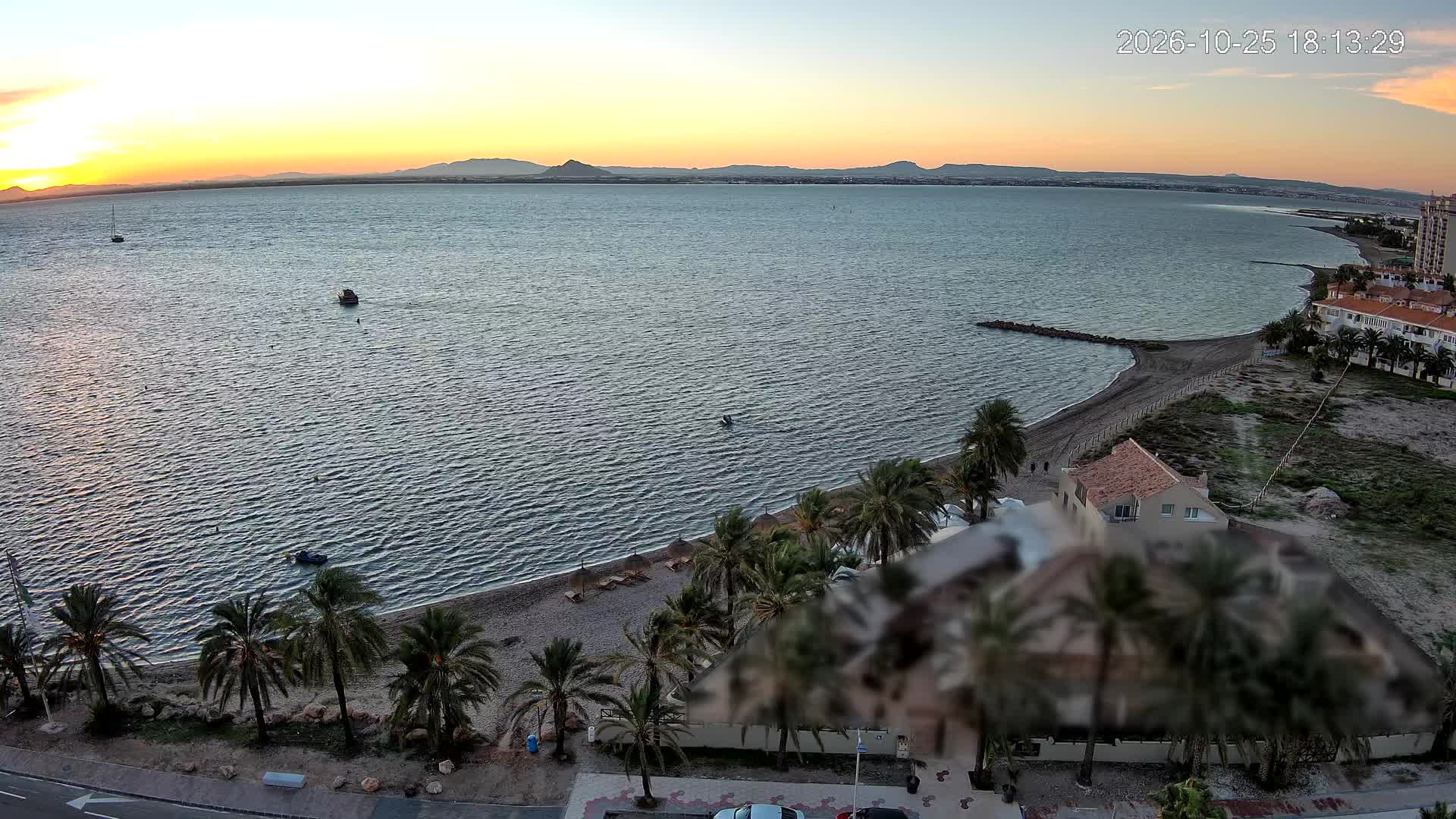 Atardecer sobre el Mar Menor desde La Manga del Mar Menor, 25 de octubre de 2026