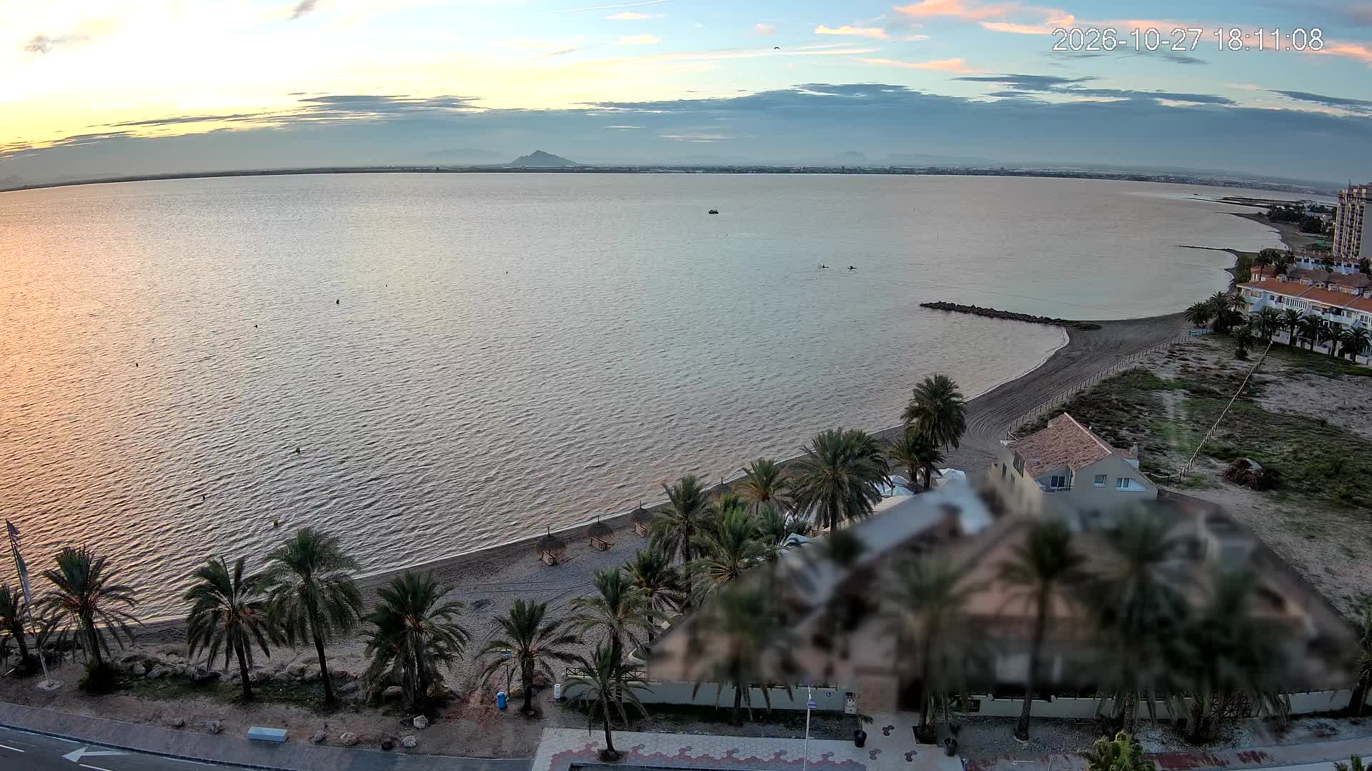 Atardecer sobre el Mar Menor desde La Manga del Mar Menor, 27 de octubre de 2026